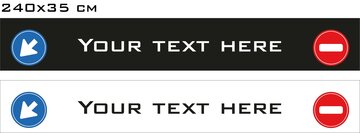 VERKEERSTEKENS SPATLAP GROOT