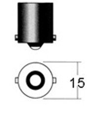 R5W - LED lamp wit 360 graden 24V